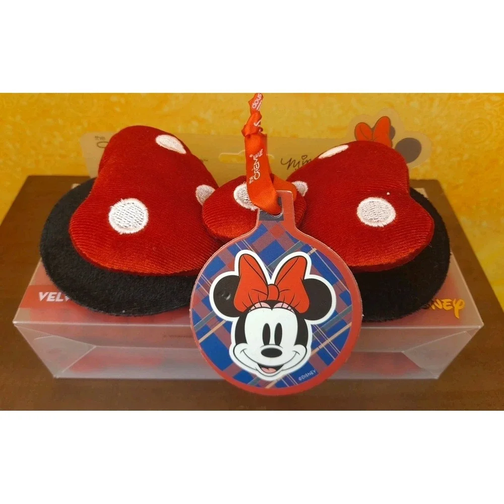 DISNEY The Creme Shop x Minnie Mouse 3D Teddy‎ Spa Headband with Red Bow